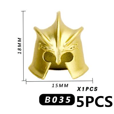 Medieval Military Soldier Weapon MOC Building Blocks Accessories Anime Figures Battle Axes Swords Gun Helmets Vest Toy Gift K018