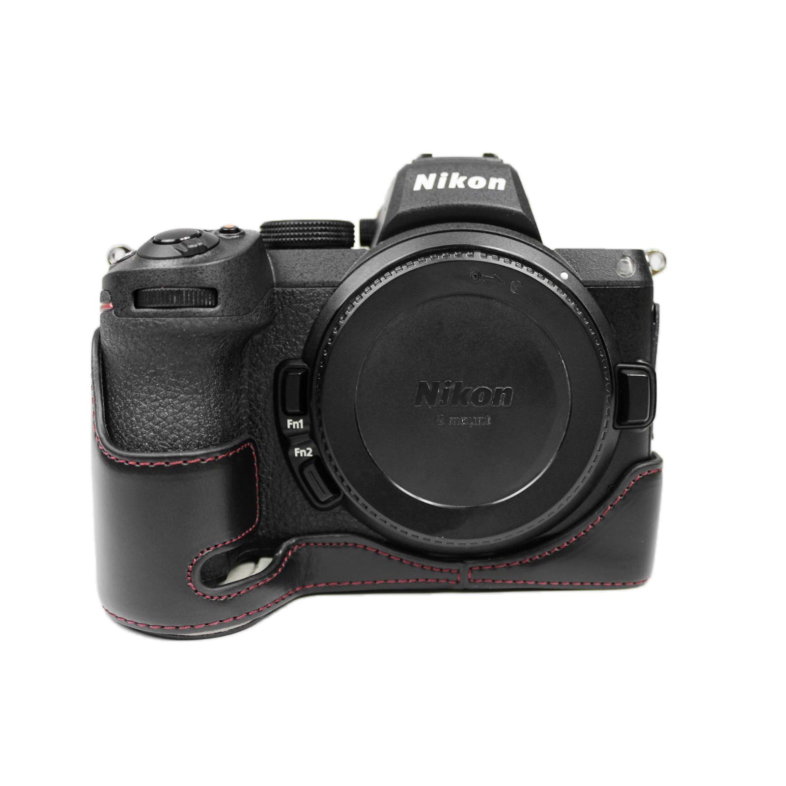 

kinokoo Nikon Z7Z6Z5 Dedicated Half Case Cover Camera Case PU Leather (BK)