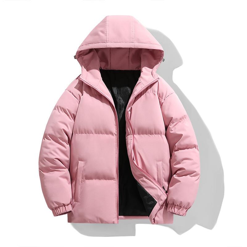 New Winter Men's Cotton Jacket Korean Version Hooded Cotton Jacket Thickened Warm Trendy Cotton Jacket Men's Top