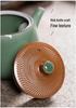 Handmade Longquan Celadon Knife-Cut Teapot with Ceramic Filter - Chinese Gongfu Tea Set