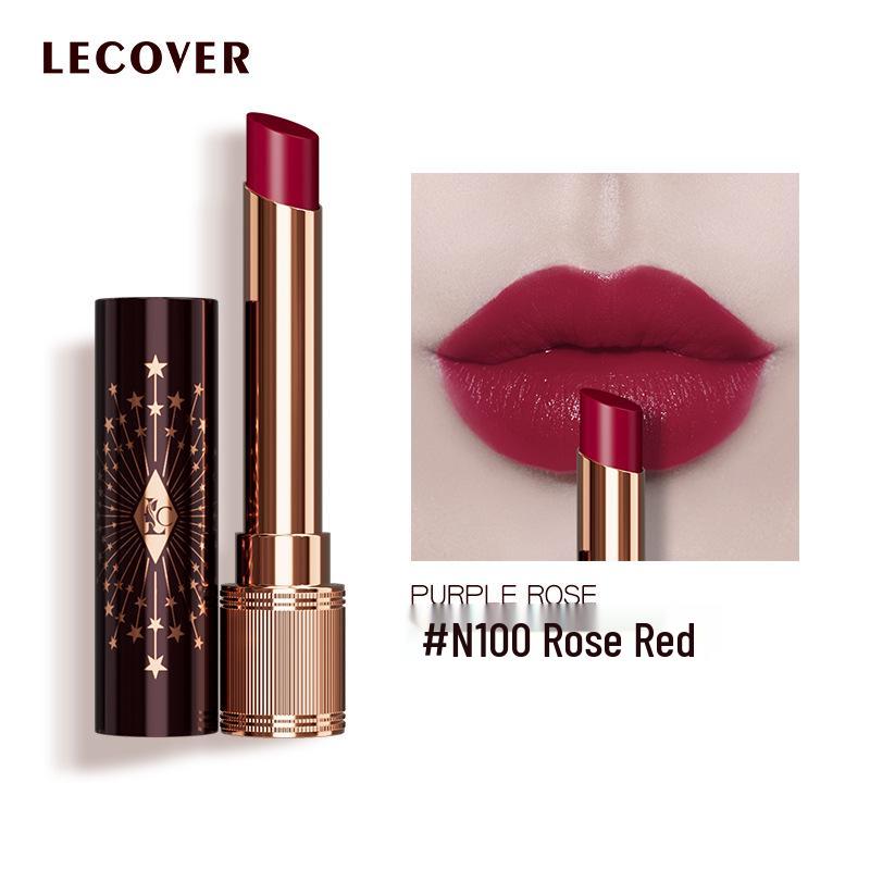 

LC Starry Velvet Matte Niche Whitening Lipstick - Moisturizing Lip Gloss in Bean Paste Color.