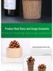 Creative Pine Cone Portable Aroma Diffuser: Wooden Essential Oil Air Freshener Ornament for Home and Car.