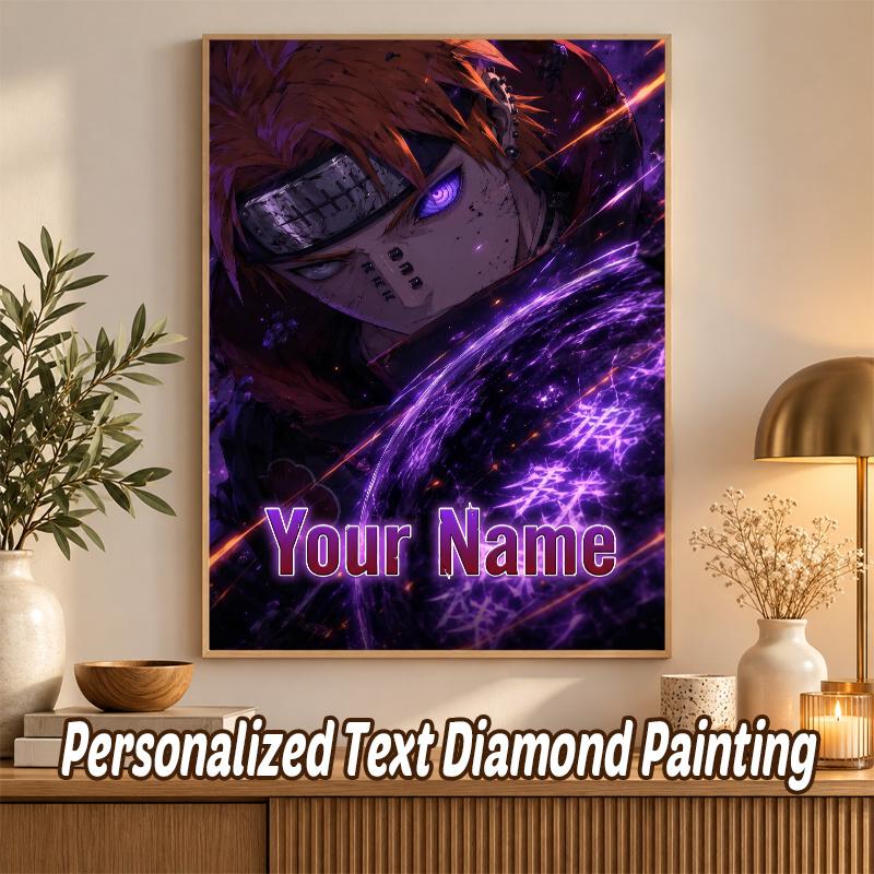 Pain Naruto Custom Name Diamond Painting Personalized 5D Full Drill DIY Diamond Art Home Decor