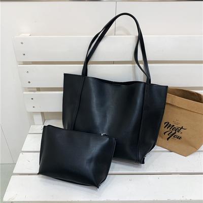 Large Capacity Retro Mother and Child New Bag 2025 Shoulder Bag Fashion Big Bag High Sense Solid Color Tote Bag