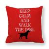 Cartoon Alphabet Dog Series Patterns Digital Printing Short Plush Pillow Covers For Car Sofa Office Cushion Cover Home Goods