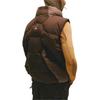 adidas Originals X Hamcus Collaboration FW23 Color Block Quilted Logo Drawstring Zipper Down Vest Unisex Vests Brown IU4840