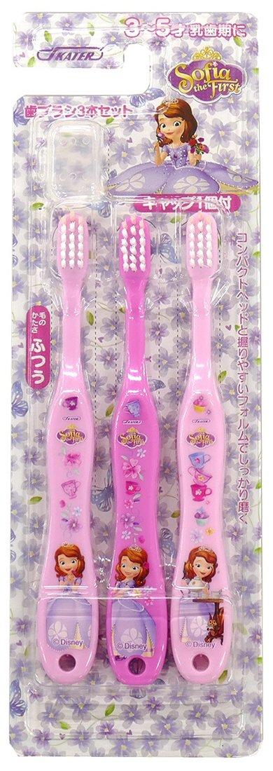 

Skater toothbrush for years normal set of 3 Sophia 15 kindergarteners, 3-5 old, bristles, TB5T-A