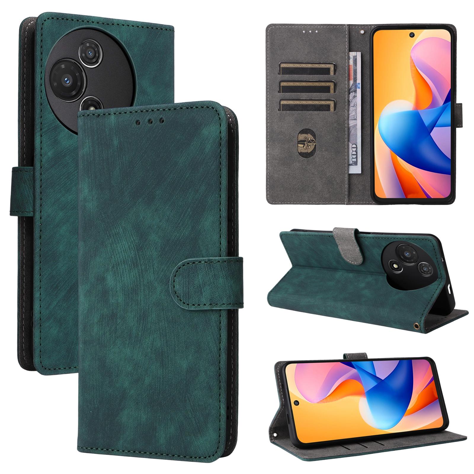 

Чехол-книжка для TCL 60 5G/TCL 60R 5G из искусственной кожи с полной защитой корпуса [с блокировкой RFID] for TCL 60 5G/TCL 60R 5G зелёный