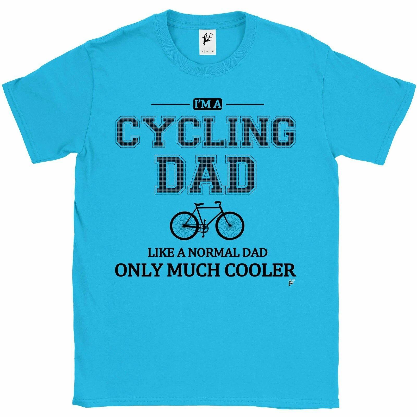 I m A Cycling Dad Like A Normal Dad Only Much Cooler Fathers Day Mens T-Shirt L