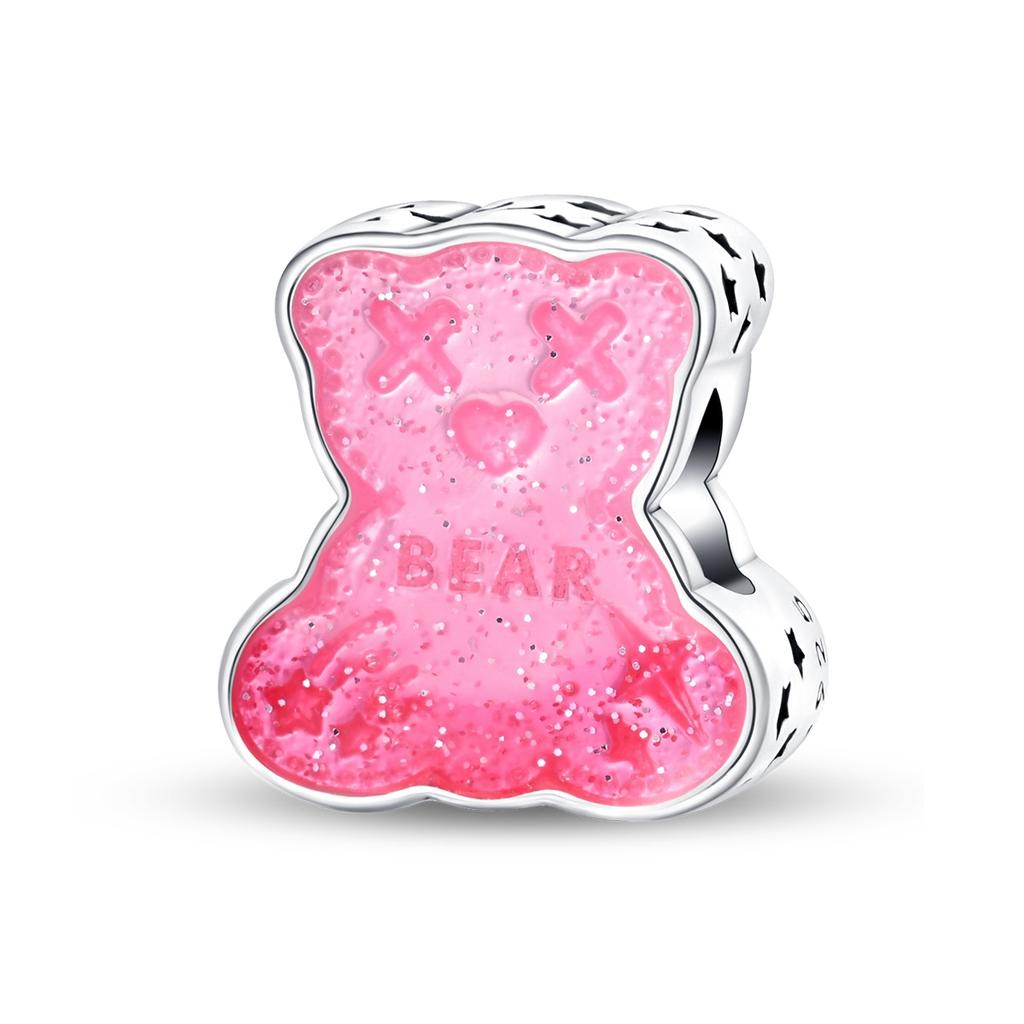 Lovely Copper Sweetheart Bear Love Graduation Bouquet Pendant Fit Diy Bracelet Necklace Childlike Birthday Gift