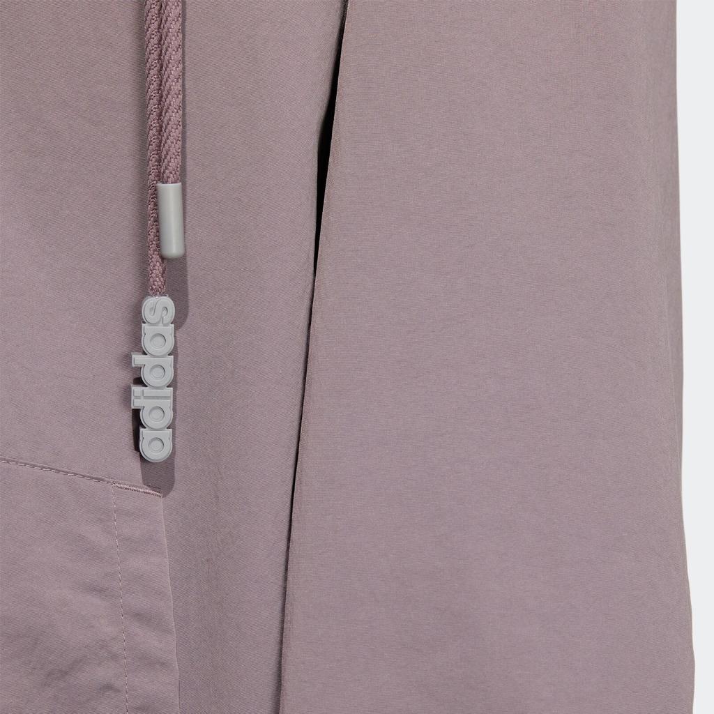 Adidas Originals Trefoil Back Logo Print Drawstring Hooded Jacket Men Outerwear Purple HS2020