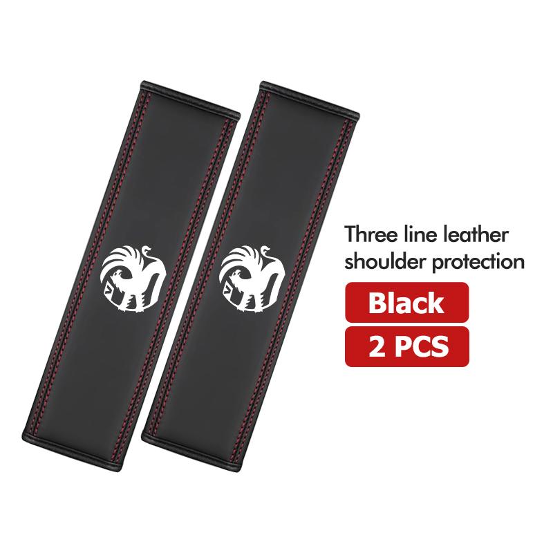 For Vauxhall Car Logo Leather Seat Belt Protective Neck and Shoulders Cover Accessories VXR8 Astra Zafira Vectra Tigra Corsa D G
