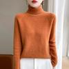 Women's Osmanthus Stitch High-Collar Wool Sweater: Versatile, Warm Autumn & Winter Knit Long Sleeve Base Layer