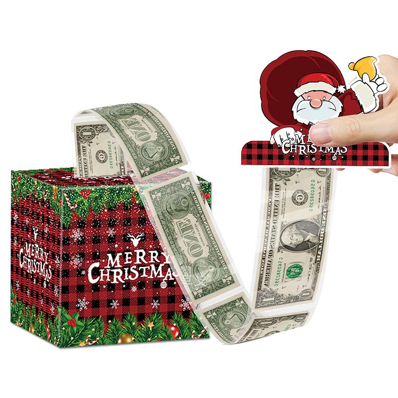 Christmas Christmas Gift Cute Gift Wrap Surprise Money Pull-Out Gift Box Party Favors DIY Xmas Atmosphere 12x12cm