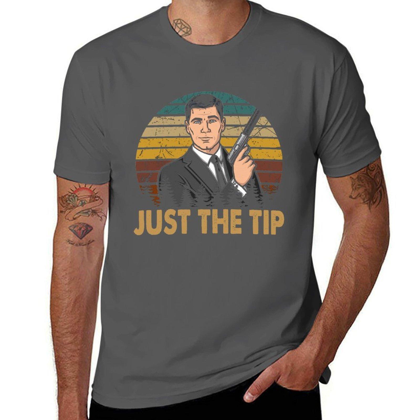 Vintage Design Archer Sitcom - Just The Tip - Sterling Archer T-Shirt anime tshirt T-Shirt 4XL
