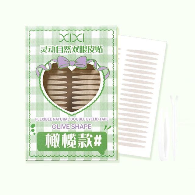 xixi - Flexible Natural Double Eyelid Tape - Olive Shape #Local Fine-Tuning - 11 x 2mm