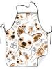 Soft Cartoon Dog Aprons Baking Cooking 2D Print Design