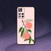 Peach Peachy Cute Phone Case For Samsung S10,S21,FE,S21,Note 20,10 S25,S24,S23,Ultra,S9,S22,Plus Soft Silicone Black Cover