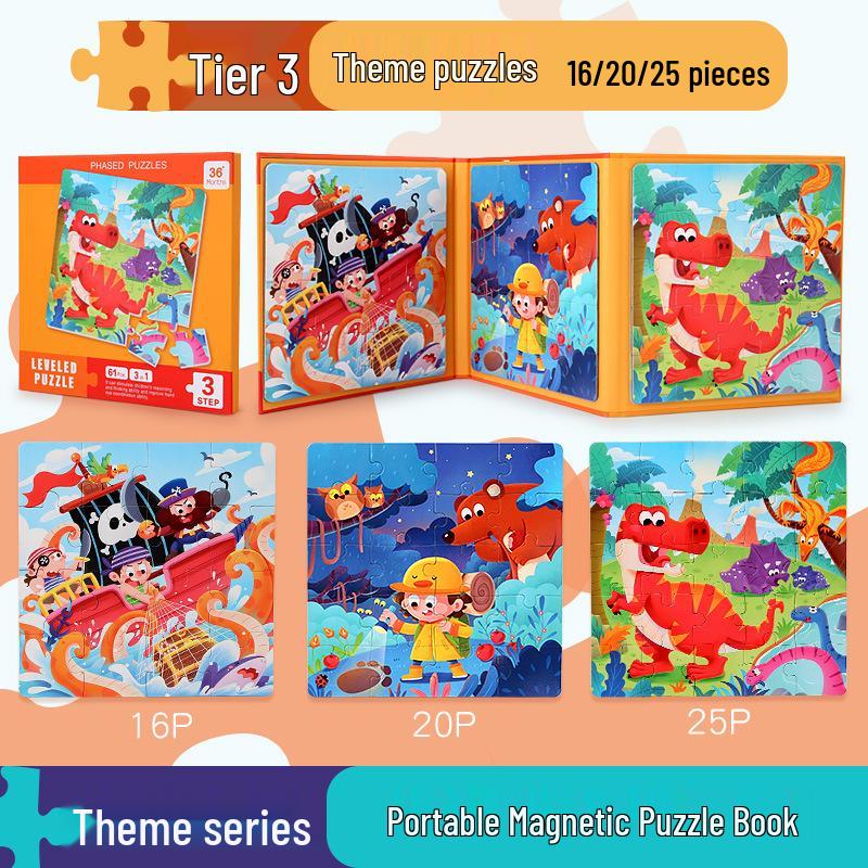 Wooden Jigsaw Puzzle Toy - 9 To 100 Pieces, Children's Early Education & Matching Game