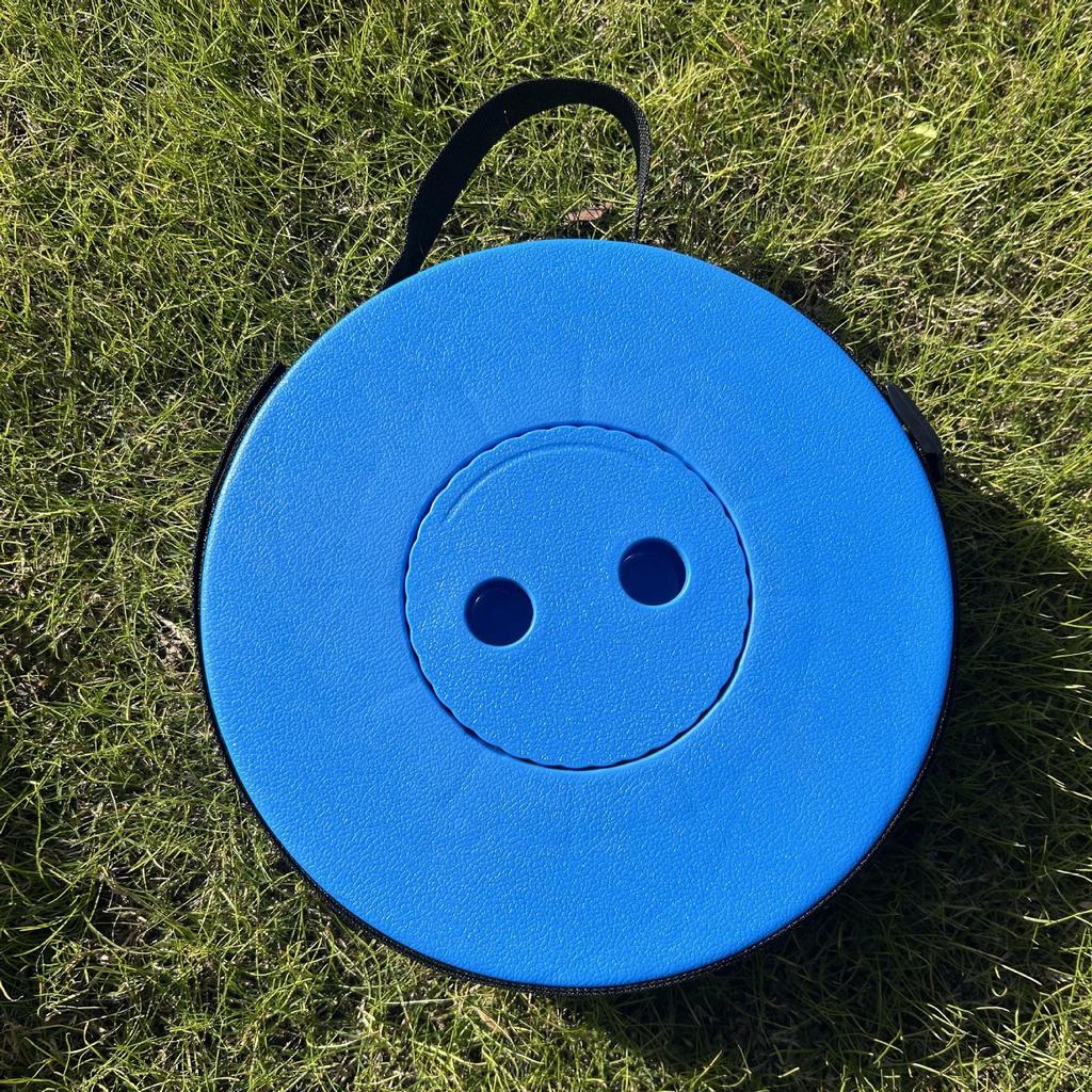 Collapsible Outdoor Travel Stool - Portable Adjustable Seat for Camping, Fishing, and Queuing