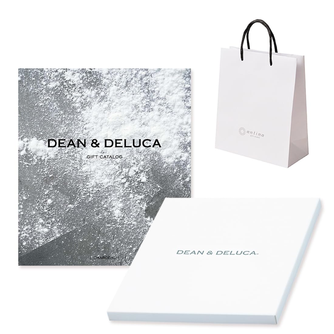 

(Book-style) DEAN & DELUCA Gift Catalog CHARCOAL-BC (Pre-wrapped in Nokia Brown with shopping bag) (S83)