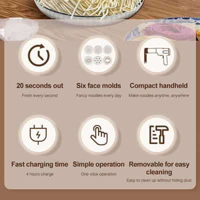 Nudelmaschine, Automatische Pasta-Maschine Pasta-Aufsatz Pasta-Aufsatz mit Teigschneider Spaghetti-Nudelmaschine Pasta und Nudel M