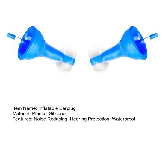 45659 Pairs Inflatable Earplugs Noise Reducing Hearing Protection Earplugs Waterproof