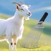 Undercoat Grooming Rake Horse Mane Undercoat Rake Ergonomic Steel Cashmere Wool Dematting Comb For Sheep Cow Goat Animals Pets