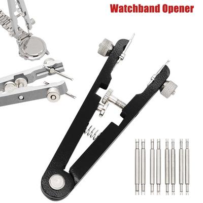 HOT!6825 Watch Pliers Watch Spring Bar Plier Tool Kit Tweezer Removal Strap With Screw Adjustment Length Size Replacement Repair
