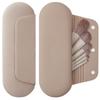 Khaki Silikon Magnetisch Schmutzabweisend und Sturzsicher Reise Make-up Pinsel Aufbewahrungstasche