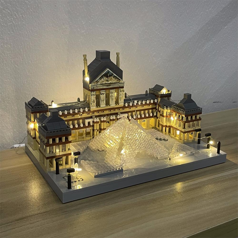 Knew Built Micro Mini Building Block with USB LED Light White House Toy Architecture Model Ideal Decorative Piece Home Office