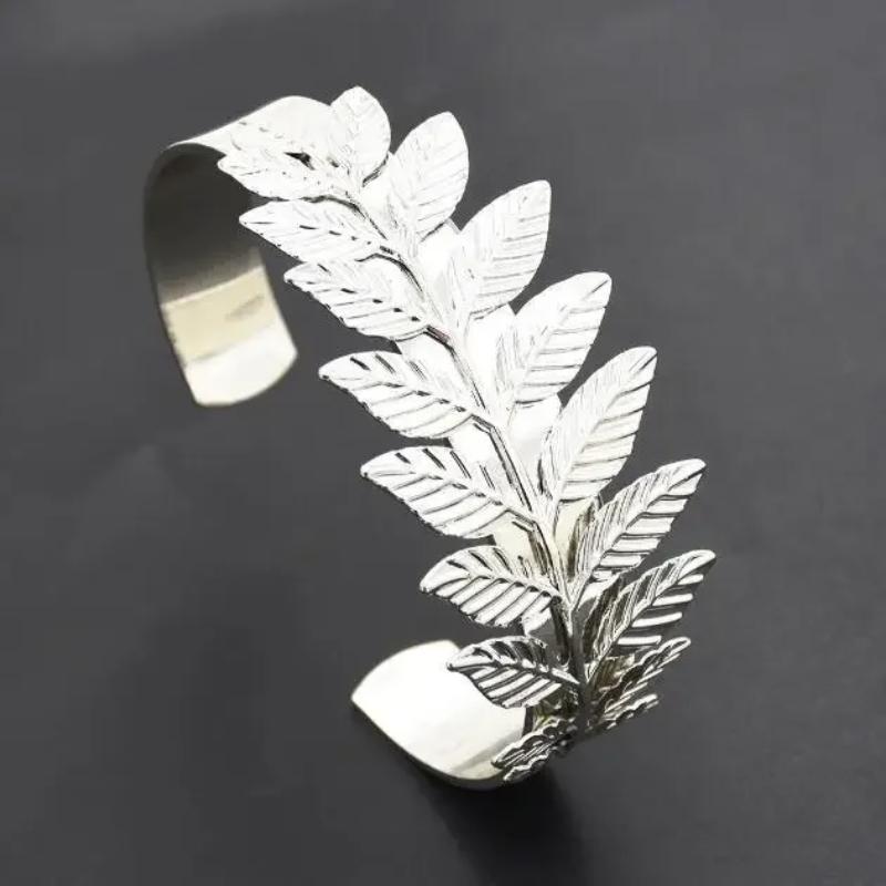 Gold/Silver Plated Metal Leaves Headband Women Elegant Baroque Style Charm Hair Accessories Hairband Women's Headbands