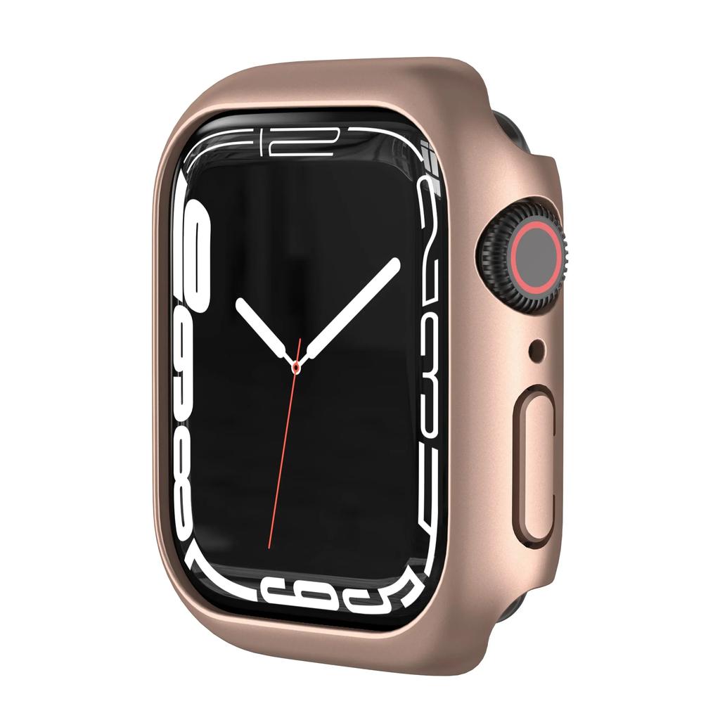 Apple Watch Kılıfı Kapağı 45mm 41mm 44mm 40mm 42mm 38mm 46 49 mm Aksesuarlar PC Koruyucu tampon iWatch Series 8 7 SE 6 5 4 3 9