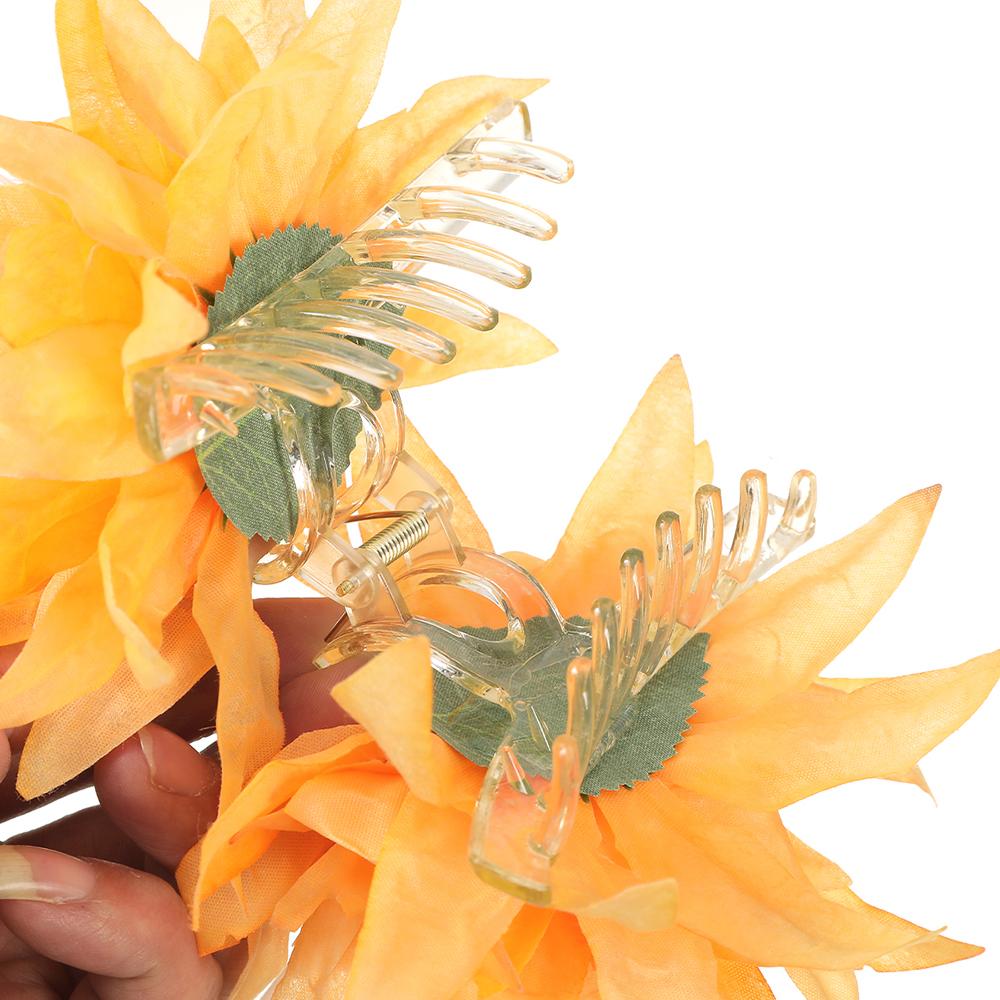 simulation Fabric Flower Hair Clips Hairpin Fashion Hair Accessories Large Hair Claw For Women Girl