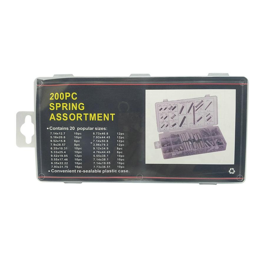 200PCS Spring Assortment Set With Box Compression Extension Springs For Repairs Coil Spring Tension Spring Pressure Kit 20 Sizes