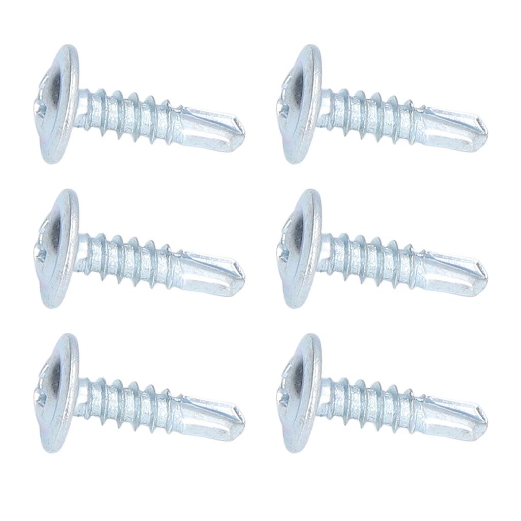 50PCS Round Head Drill Screw Non Slip Carbon Steel Galvanized Self Drilling Screws 4.2x16mm Washer