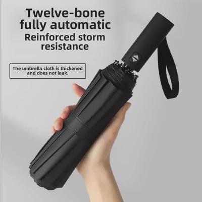 Güneş ve Yağmur Koruması için Otomatik Katlanır Çift Amaçlı Şemsiye, Unisex Tasarım