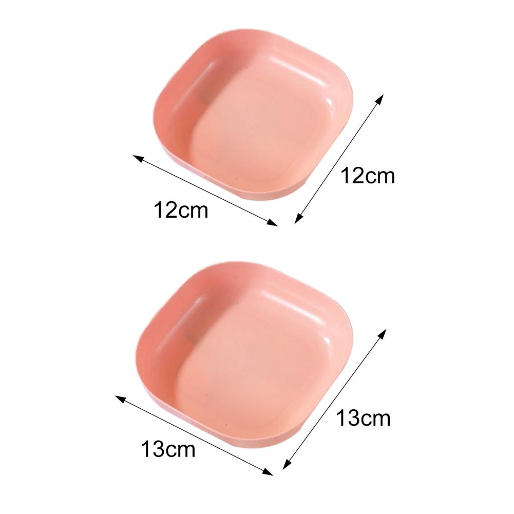 10Pcs Bone Spitting Plate with Stand Plastic Snack Tray for Candy Fruit Cookie Cake Kitchen Accessories