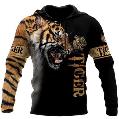 Animal Tiger 3D Printed Fashion Men's Hoodie Harajuku Streetwear Pullover Autumn Sweatshirt Unisex Casual Jacket Sportswear Coat