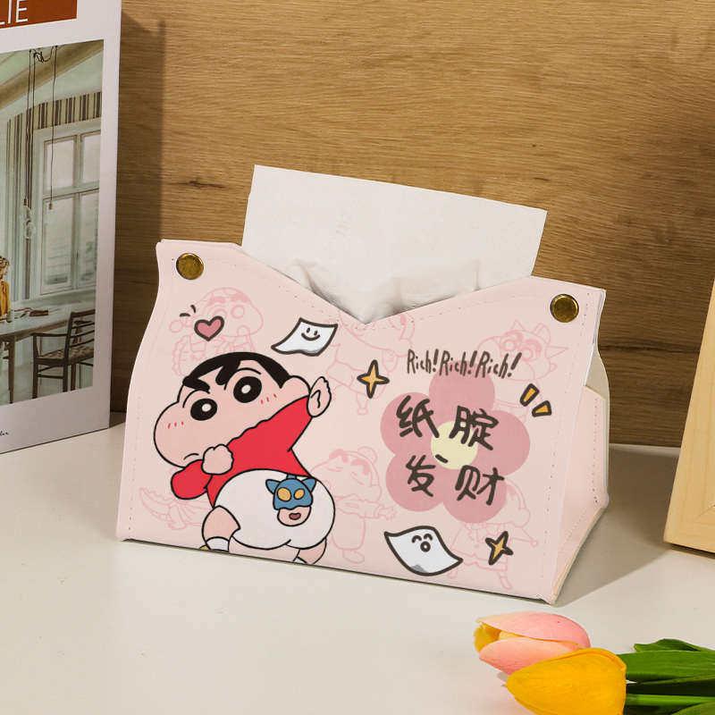 Hello Kitty Tissue Box Cartoon Storage Box Desktop Organizer Kitty Cat Paper Storage Box for Home Bathroom Toilet Paper Holder