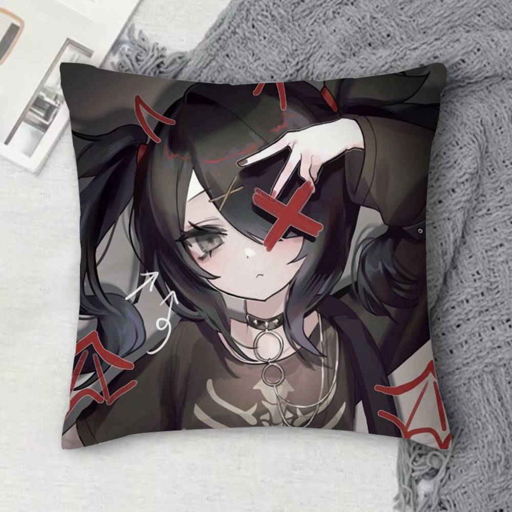 AAme Chan Needy Streamer Overload Doublesided Printed Square Decorative Cushion Cover for Sofa Living Room Home Decor