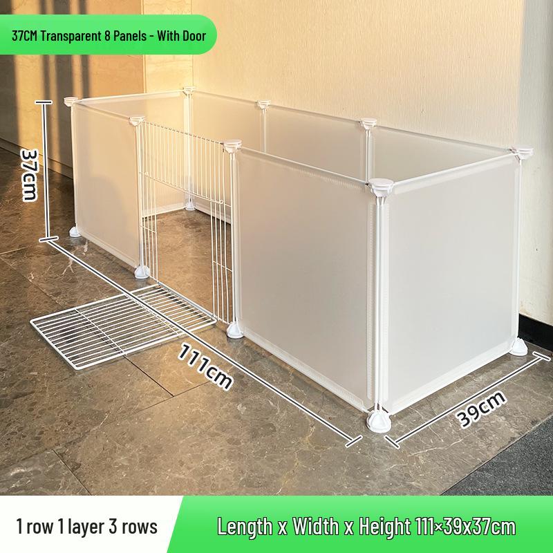 Portable Pet Fence: DIY Indoor/Outdoor, Free-Combining Small Animal Yard Cage.