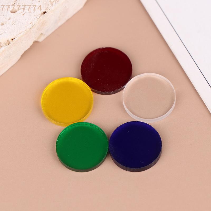 10Pcs Clear Tip Pads 15mm Diameter for Pool Cue Snooker Billiard Carom Accessories Play Break Jump Cue Tips