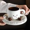 Cartoon Couple Ceramic Mug Creative Coffee Milk Tea Water Cup Cute Children Breakfast Cup Household Drinkware