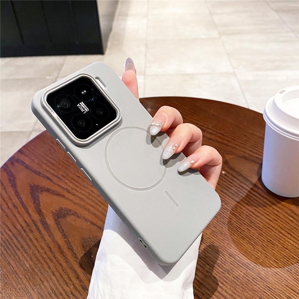 Carcasă Moale din Silicon Mată Culoare Bomboană de Lux Pentru Xiaomi Mi 15 14 Pro Xiaomi15 Xiaomi14 Carcasă Magnetică Magsafe Capac Ultra Subțire