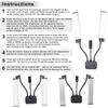 45W Dual-Arm LED Lamp for Photography/Live Stream - Foldable & Portable Fill Light