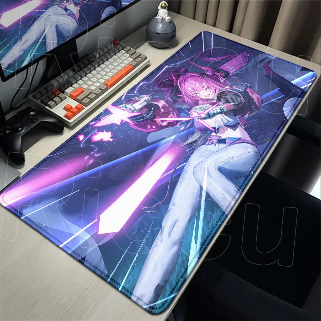 XXL Game Arknights Endfield Yvonne Mouse Pad Rug Non-slip Rubber Gamer Computer Mats Desk mat Laptop Office Large protective pad