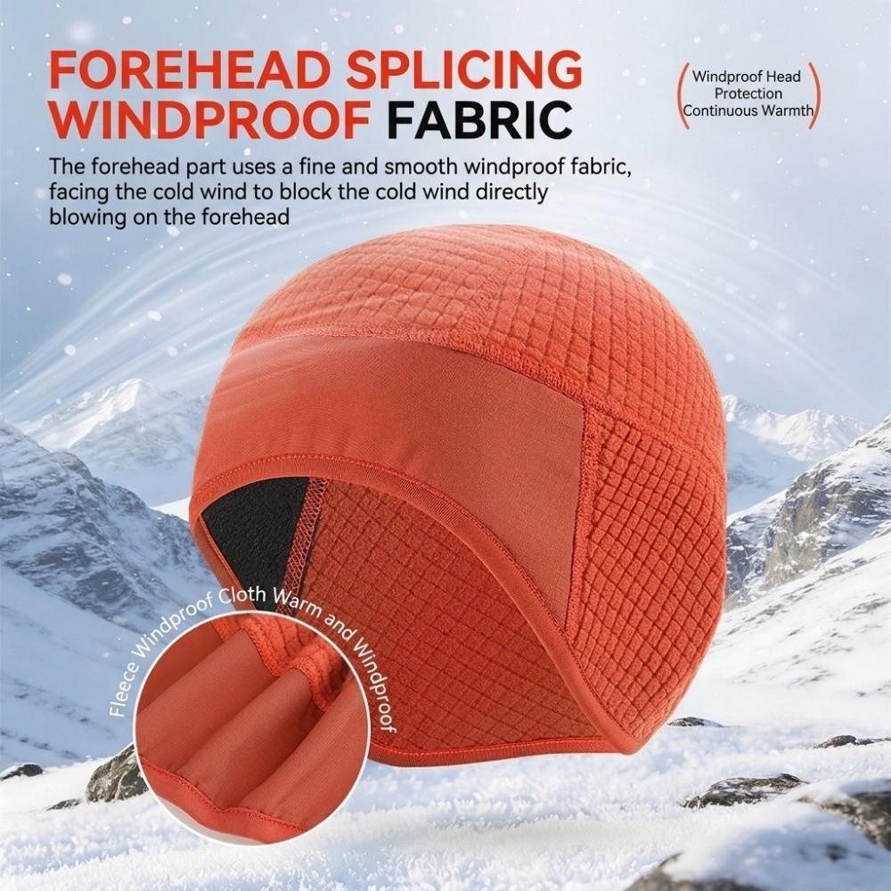 Breathable Ear Cover Hat Warm Windproof Fleece Lined Hat Thermal Skull Cap Outdoor Winter Sports