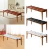 Bench Entryway Bench Furniture Decorative Rectangle Wood Bench Bedroom Bench for Dining Room Salon Studio Hallway Home
