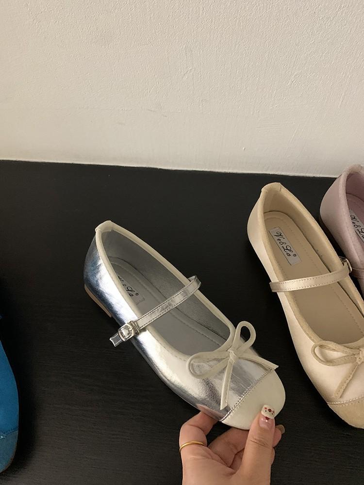 Francuskie delikatne kokardki buty Mary Jane damskie buty wewnętrzne zwiększenie wysokości wczesna wiosna nowe baletki ze spódniczką pojedyncze buty